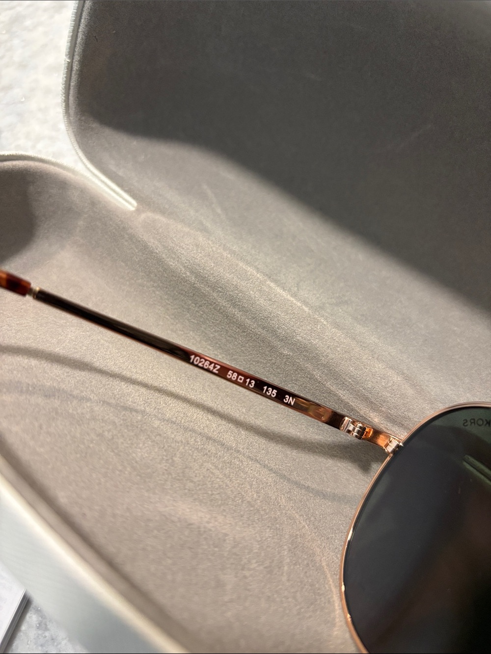 Michael Kors Rose Gold Mirrored Aviator Sunglasses - Picture 8 of 12